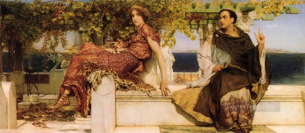 The Conversion Of Paula By Saint Jerome Romantic Sir Lawrence Alma Tadema Oil Paintings